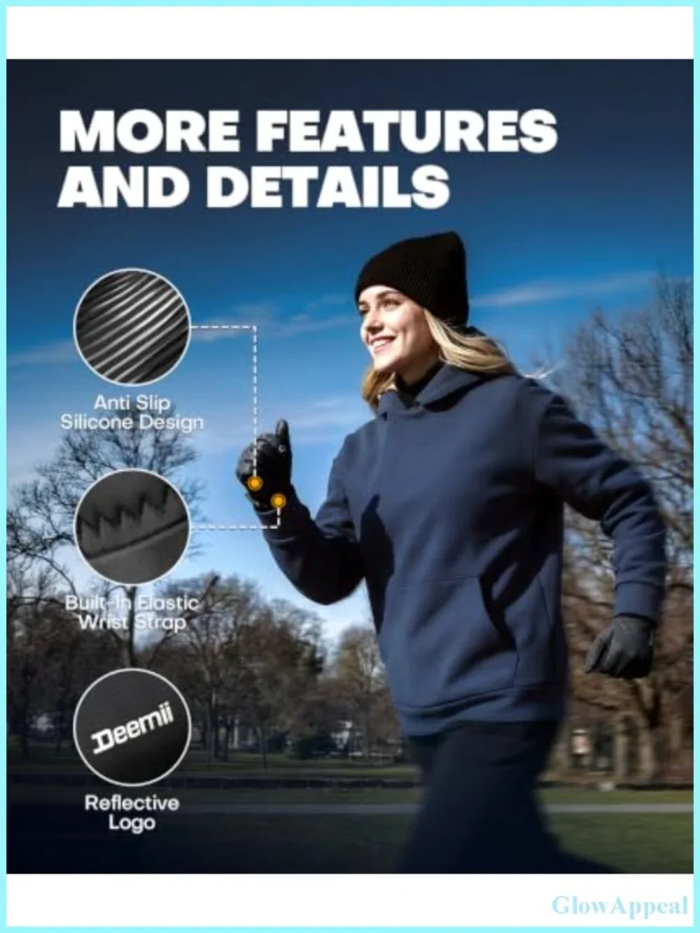 3M Thinsulate Insulation Touchscreen Winter Gloves for Cold Weather -